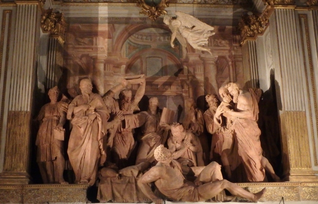 "Transito delle Vergine" by Alfonso Lombardi also in terracotta.