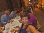 Dinner in the Torre contrada Thursday evening. Me and 700 of my closest friends.