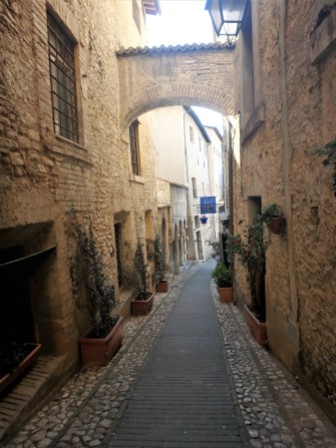 Typical street in Spoleto