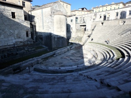 The Roman ampitheater, built in the early years of the Roman empire. It is now used for concerts and other cultural events.